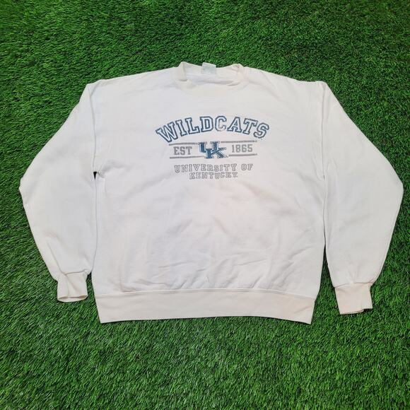 Y2K Kentucky Wildcats Champion Sweatshirt Mens Large Boxy Fit Cropped - Picture 1 of 10